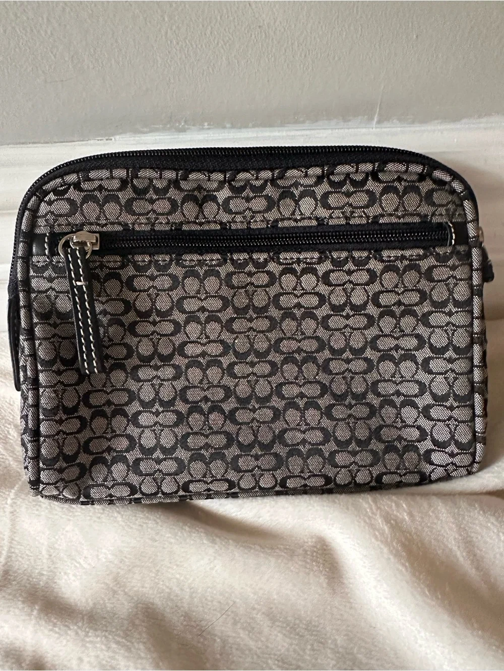 Vintage Coach signature c cosmetic bag